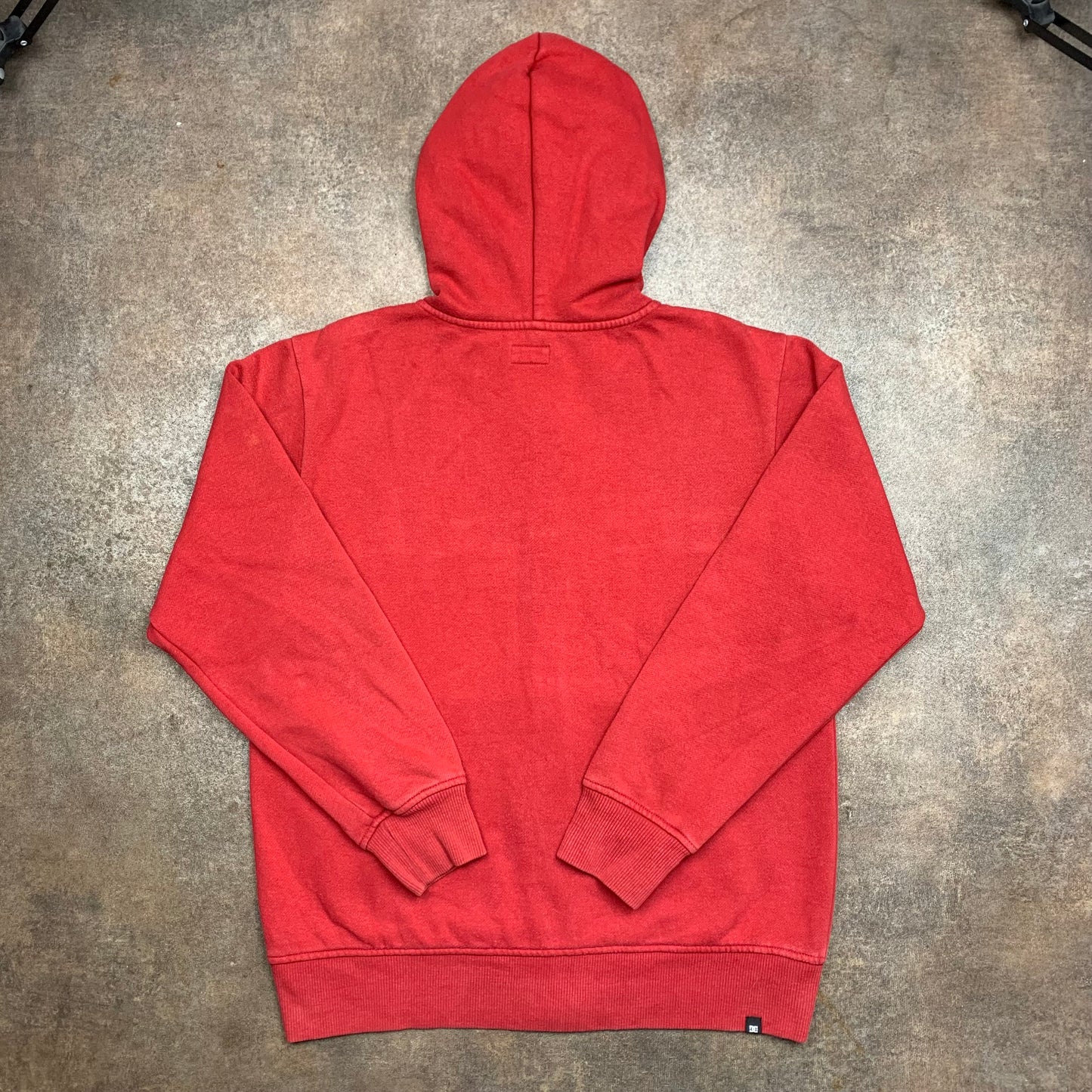 DC Shoes 00s red graphic zip hoodie