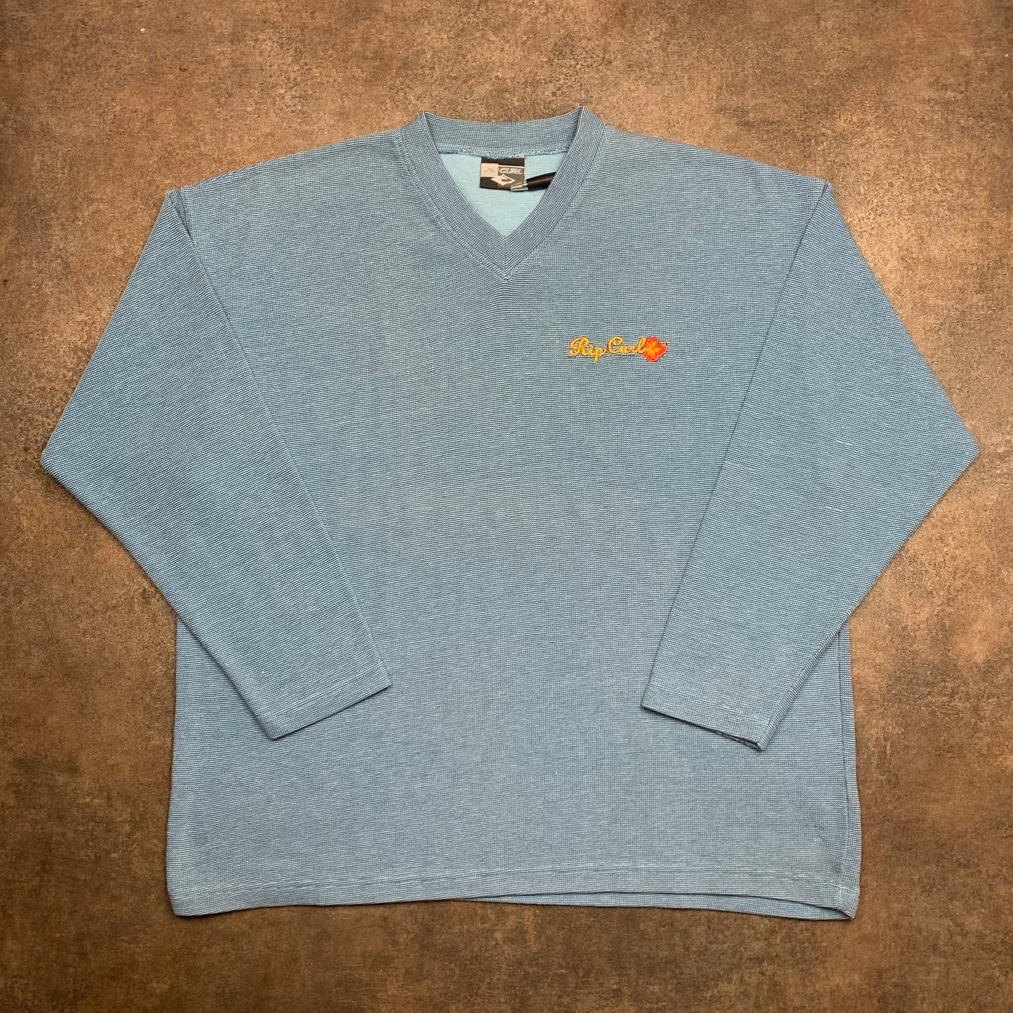 Rip Curl 90s blue thermal sweatshirt