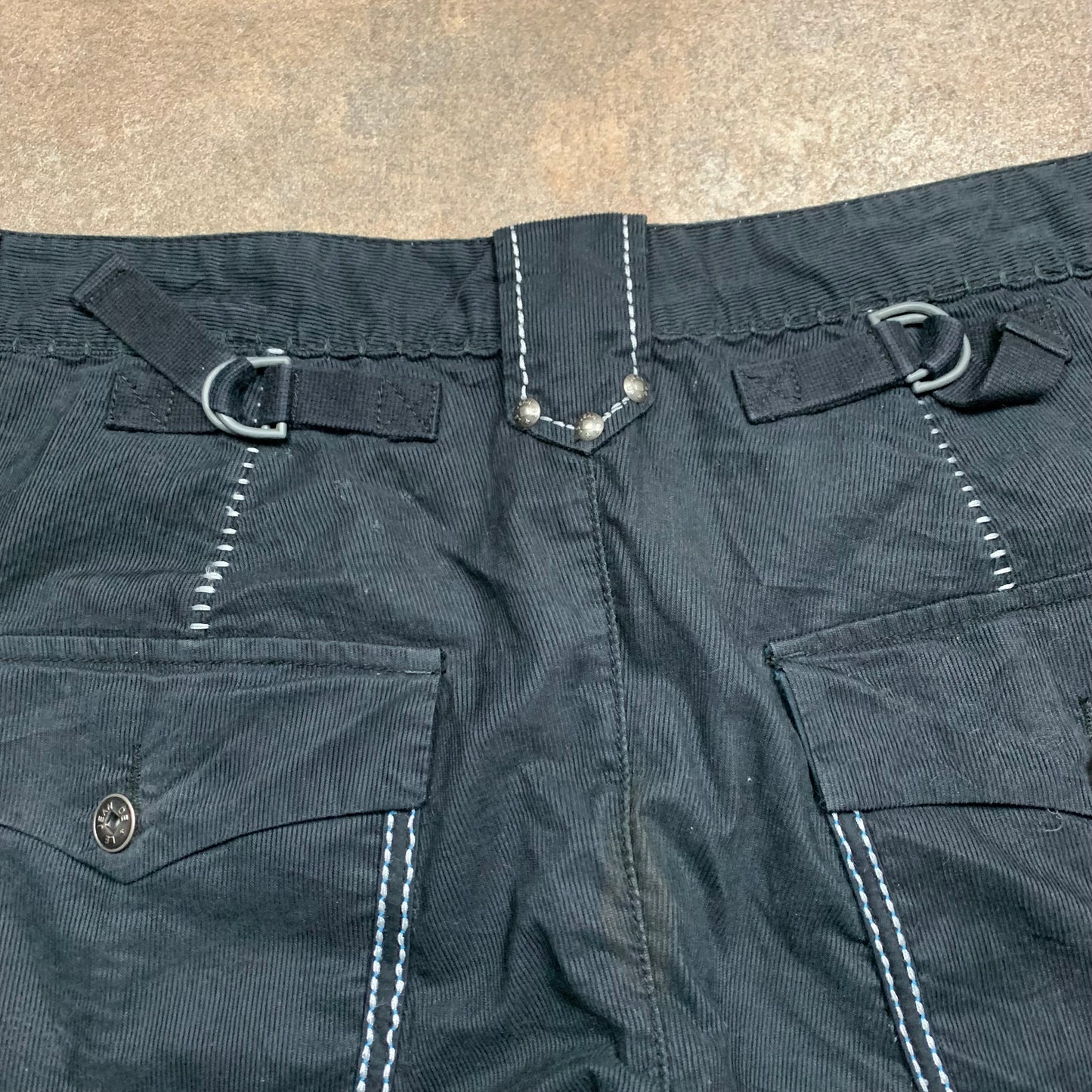 Marithé + François Girbaud 00s corduroy twisted jeans