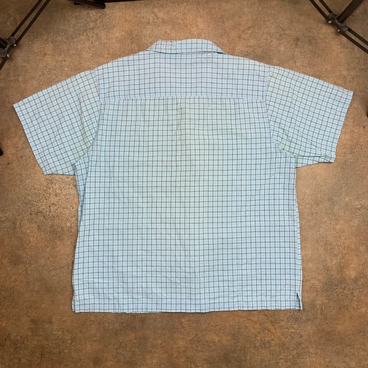 Animal 90s plaid button collar shirt