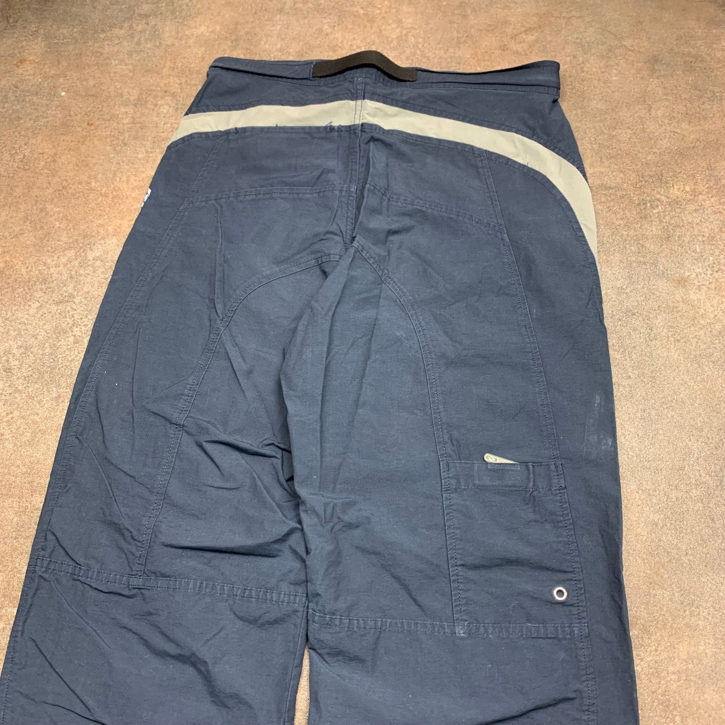 Rip Curl 00s navy carpenter graphic trousers