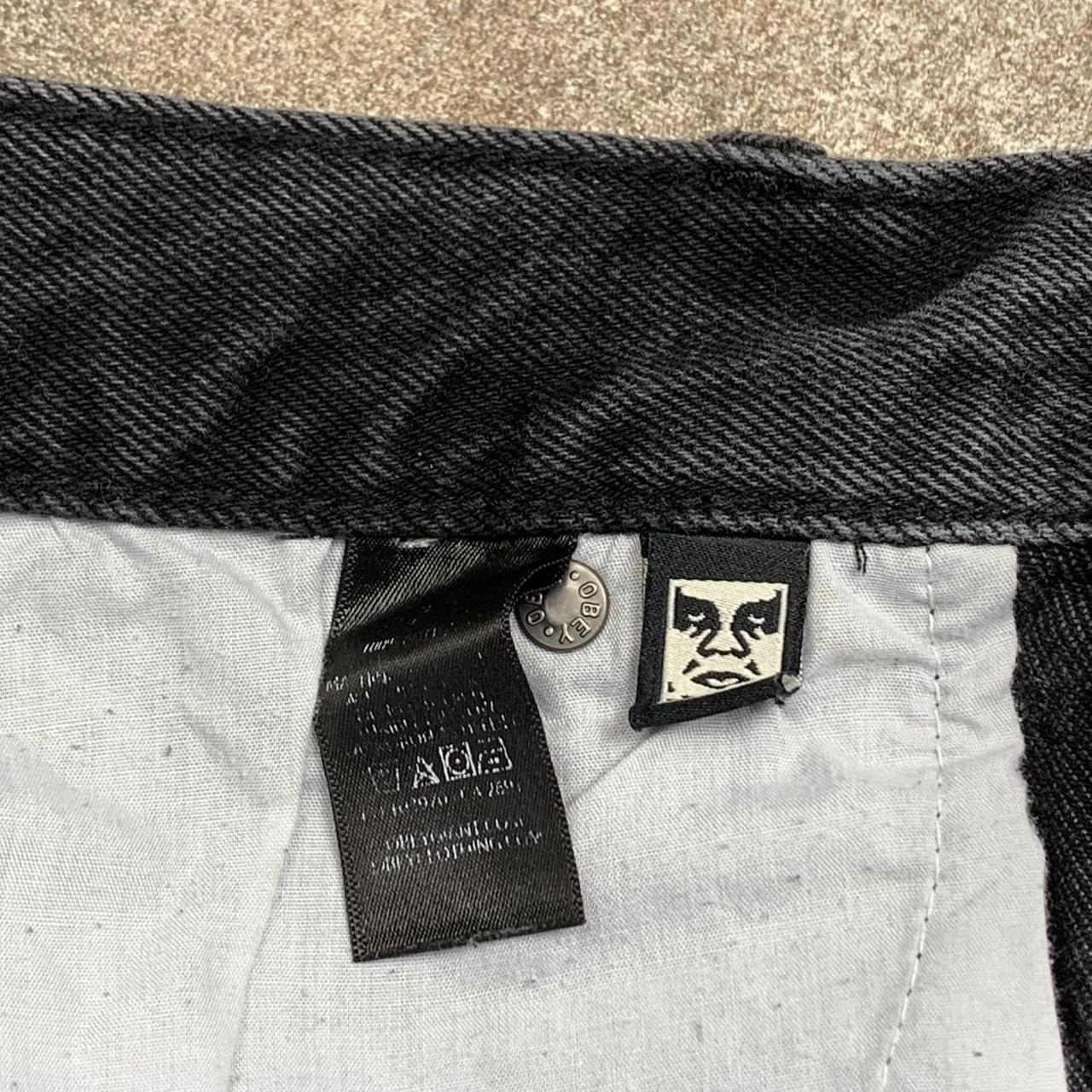 Obey baggy black denim jeans