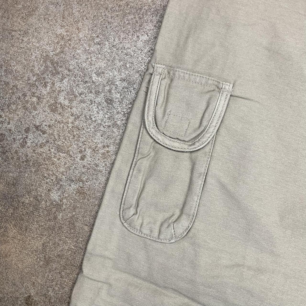 Oakley 00s cream beige baggy cargo jeans