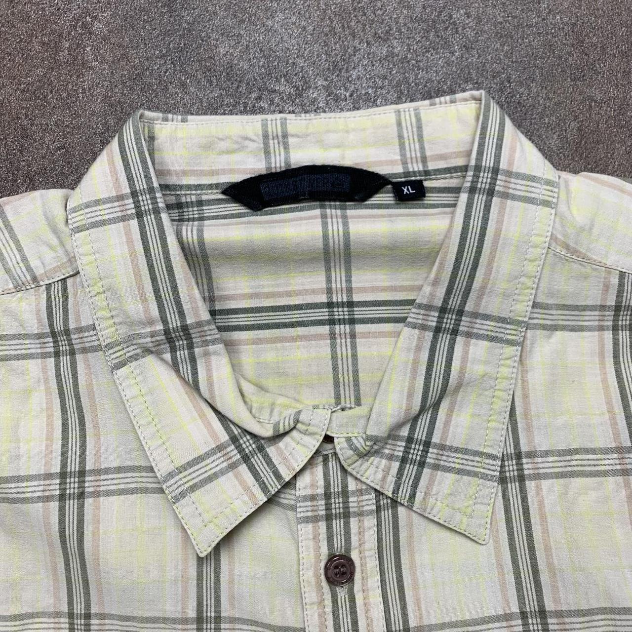 Quiksilver 90s plaid cream boxy shirt