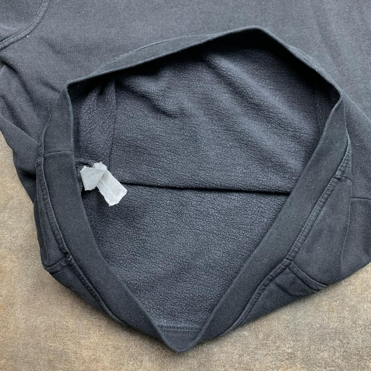 Quiksilver 90s flame graphic black boxy hoodie