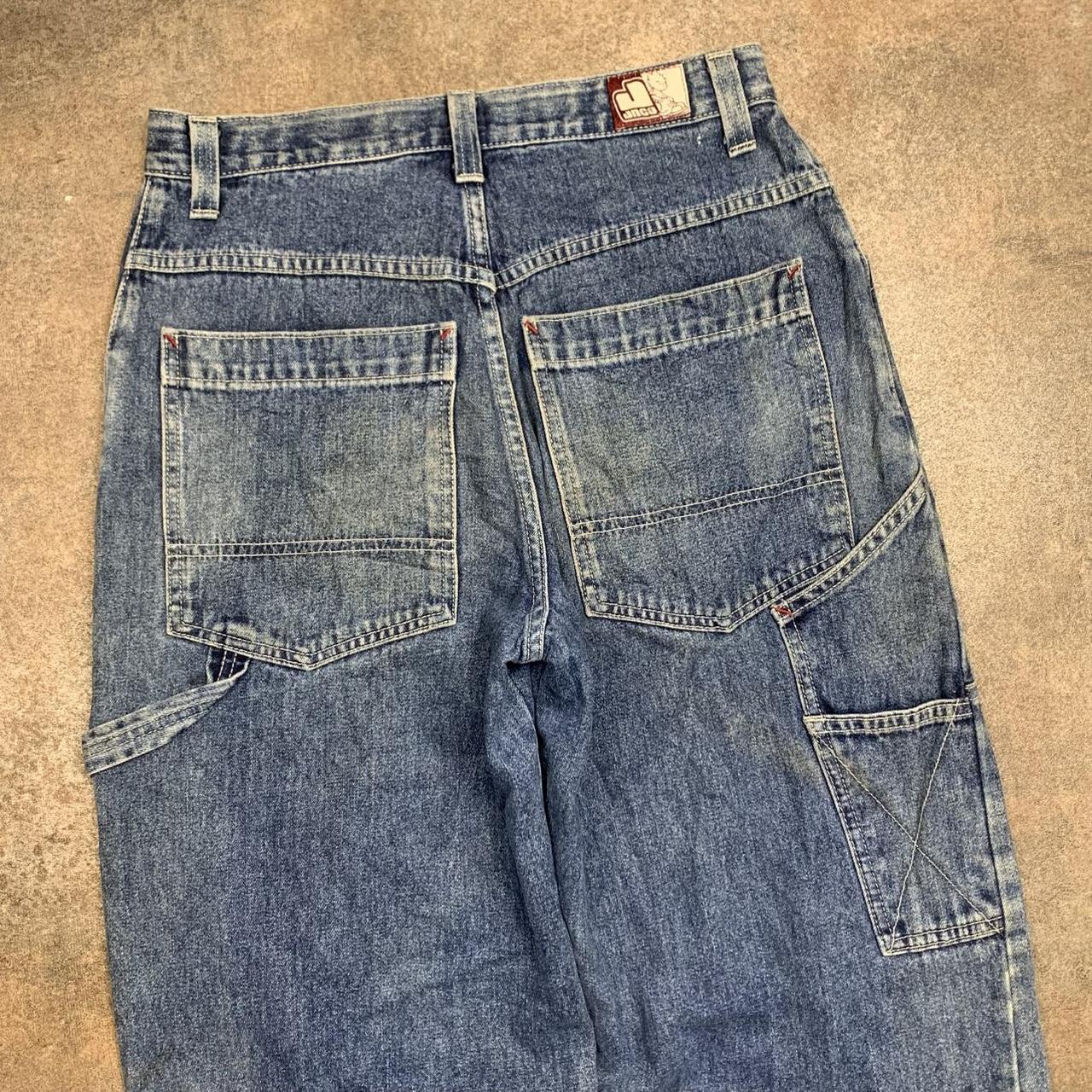 JNCO Flamehead 90s baggy graphic carpenter double knee jeans