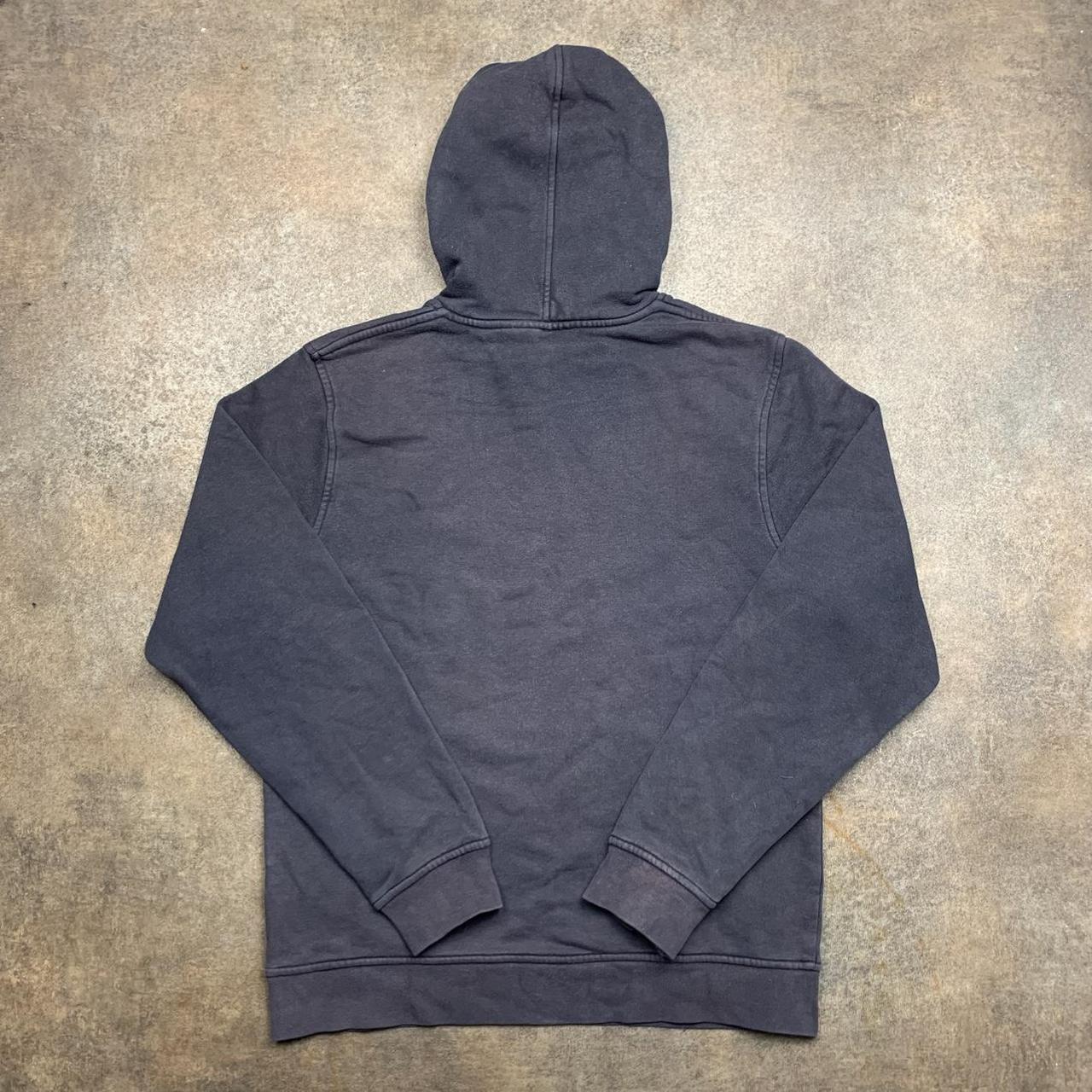 Billabong 00s navy-grey boxy graphic hoodie