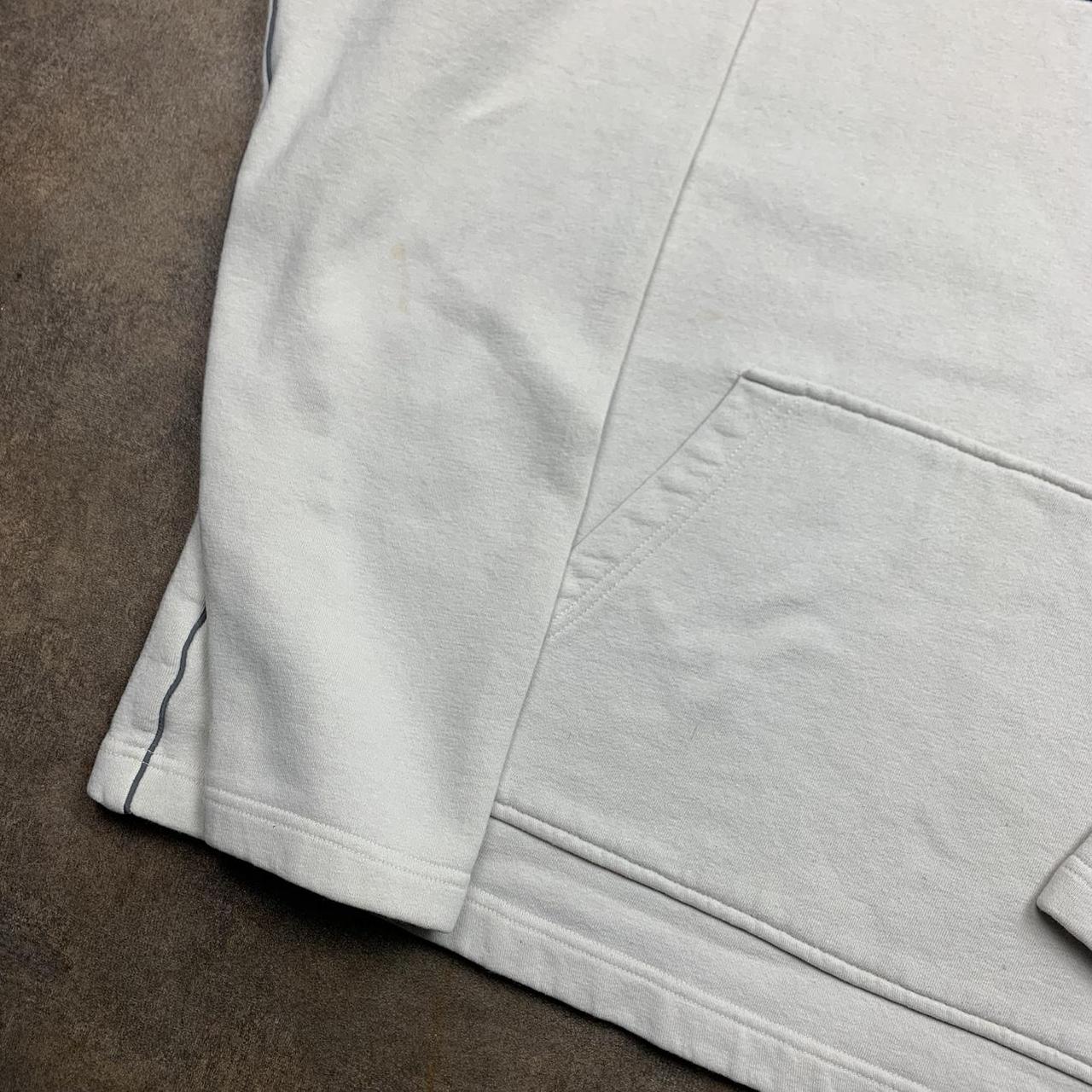 Quiksilver 00s graphic cream white hoodie
