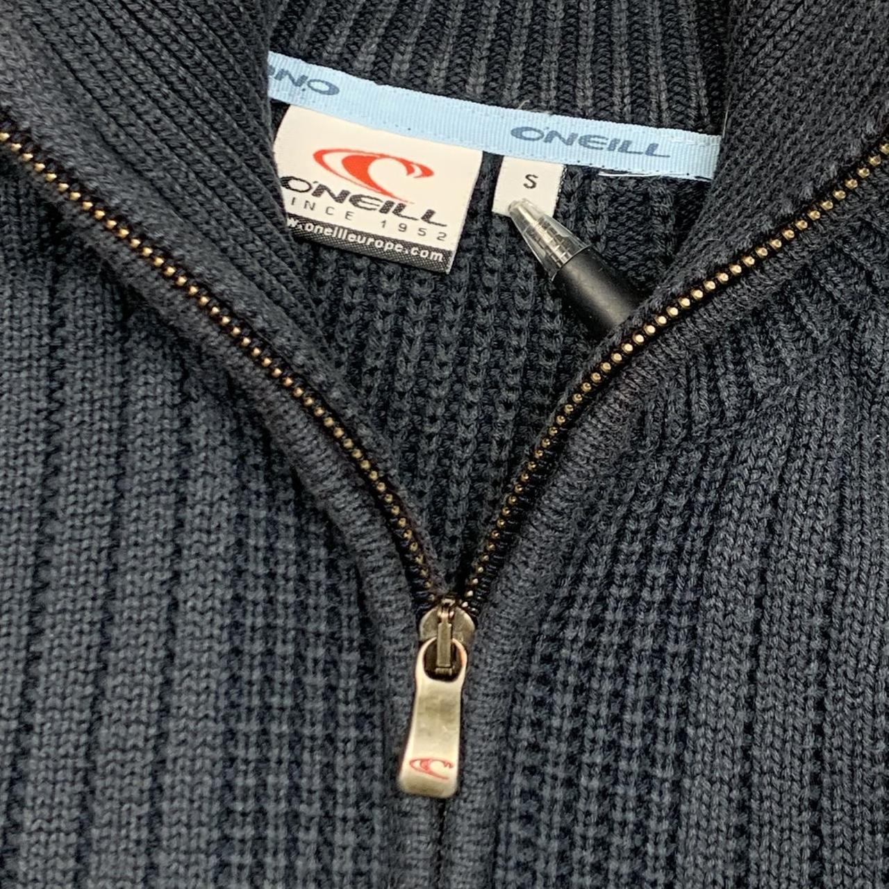 O'Neill 00s navy logo zip cardigan