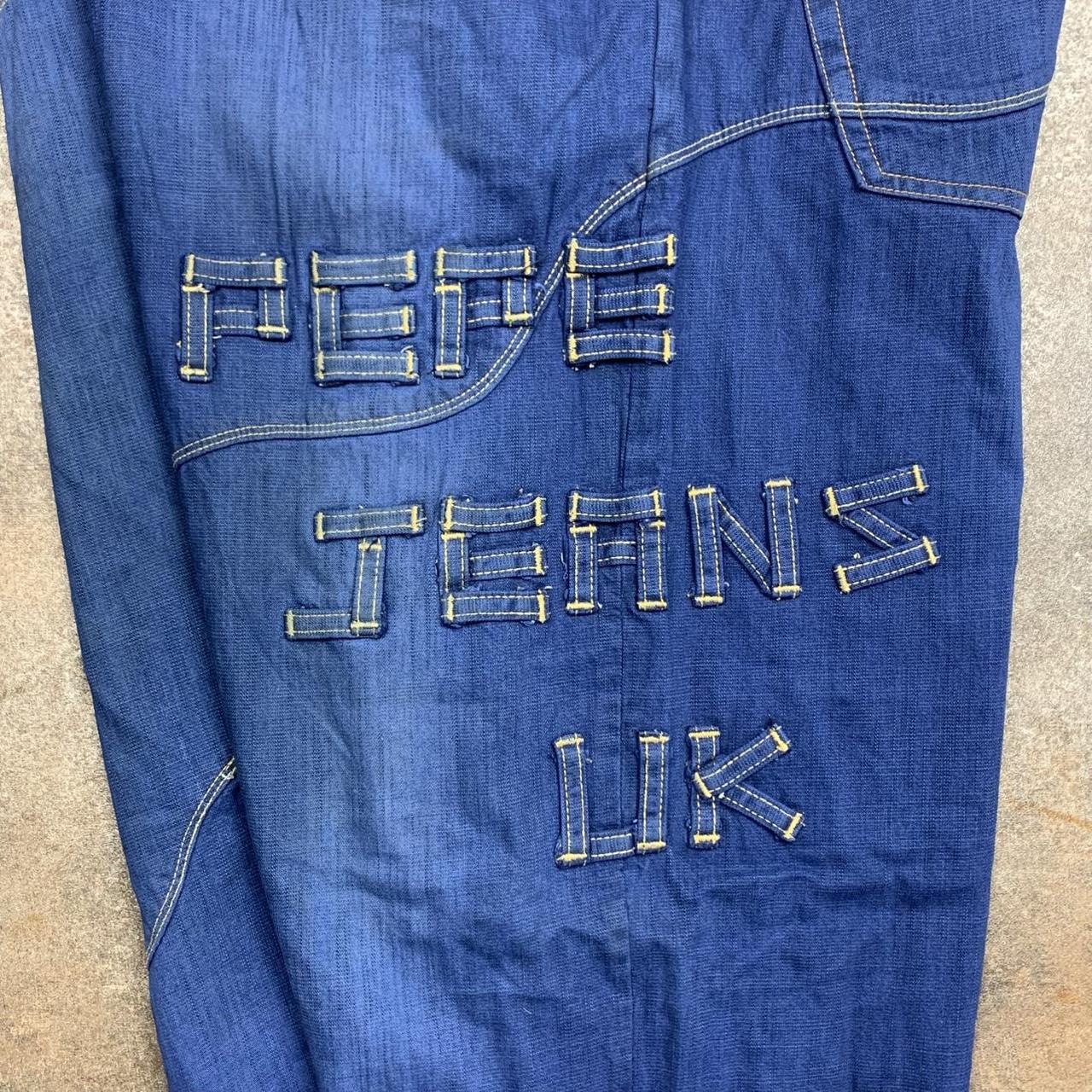 Pepe Jeans 00s navy baggy graphic denim jeans