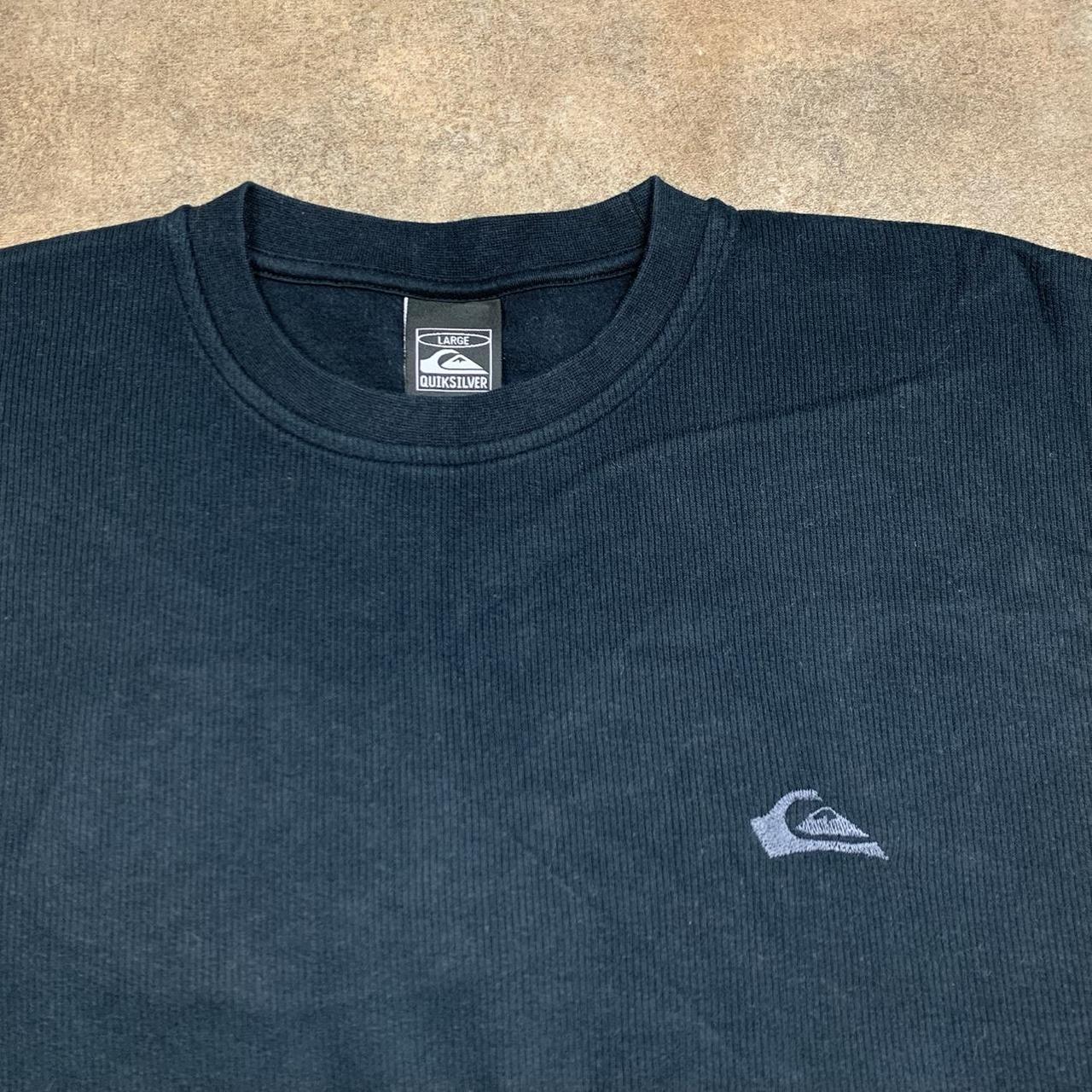 Quiksilver 90s black graphic knit jumper