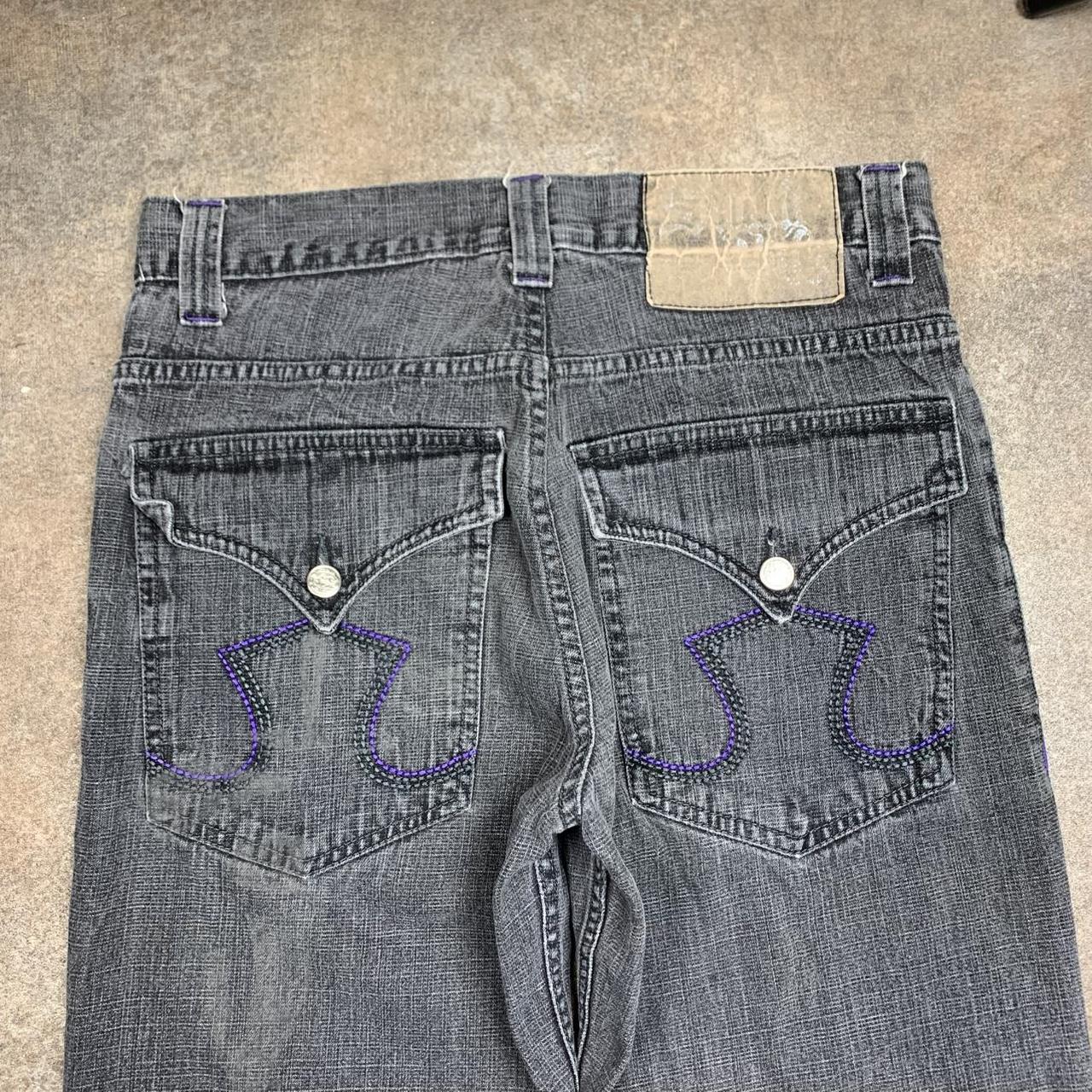 Southpole 00s baggy black grey denim jeans