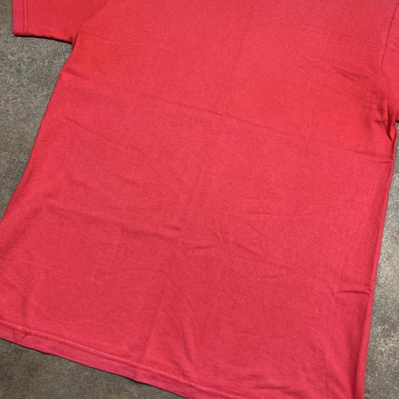 Stüssy 00s red boxy graphic tee