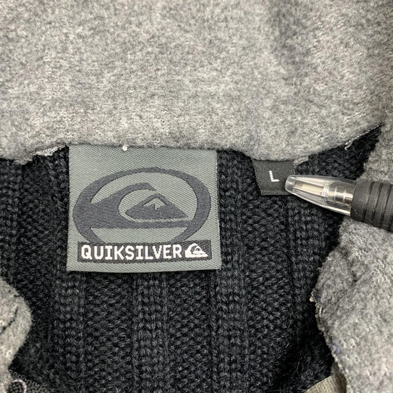 Quiksilver 90s black fleece sweater