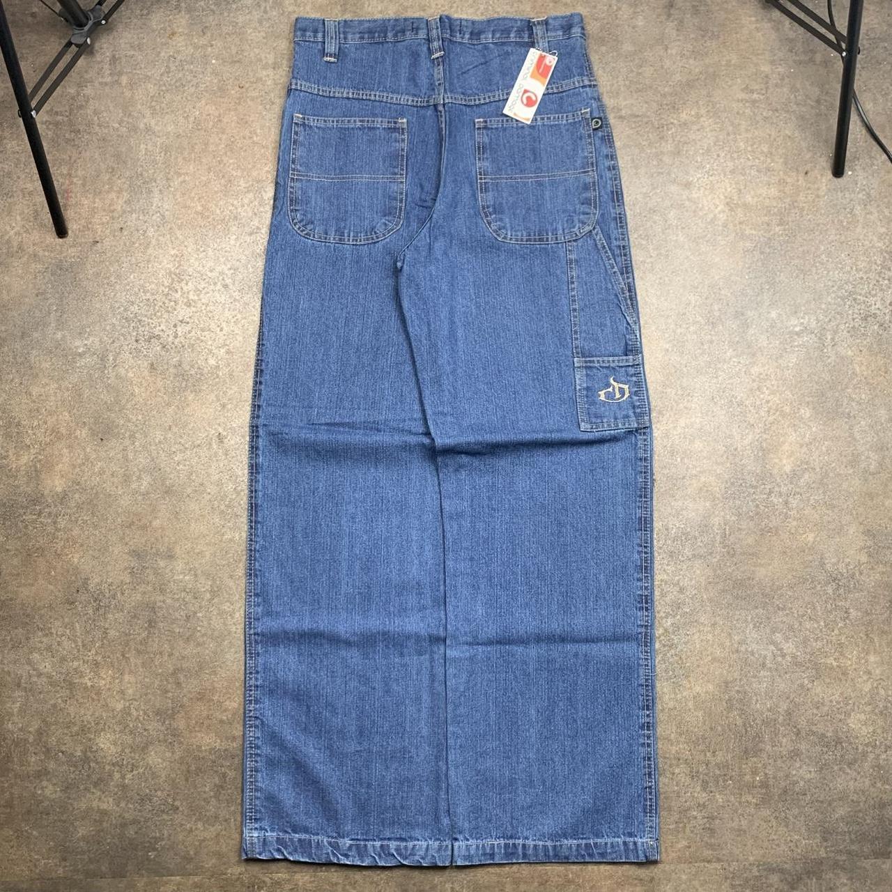 Criminal Damage 90s navy blue baggy carpenter jeans