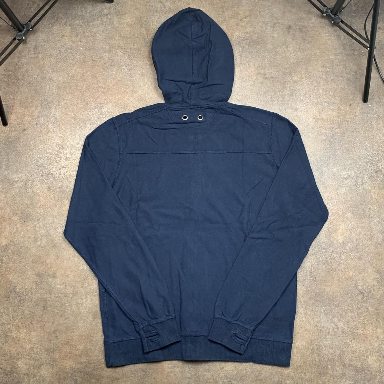 Hurley 00s navy graphic grunge boxy zip hoodie