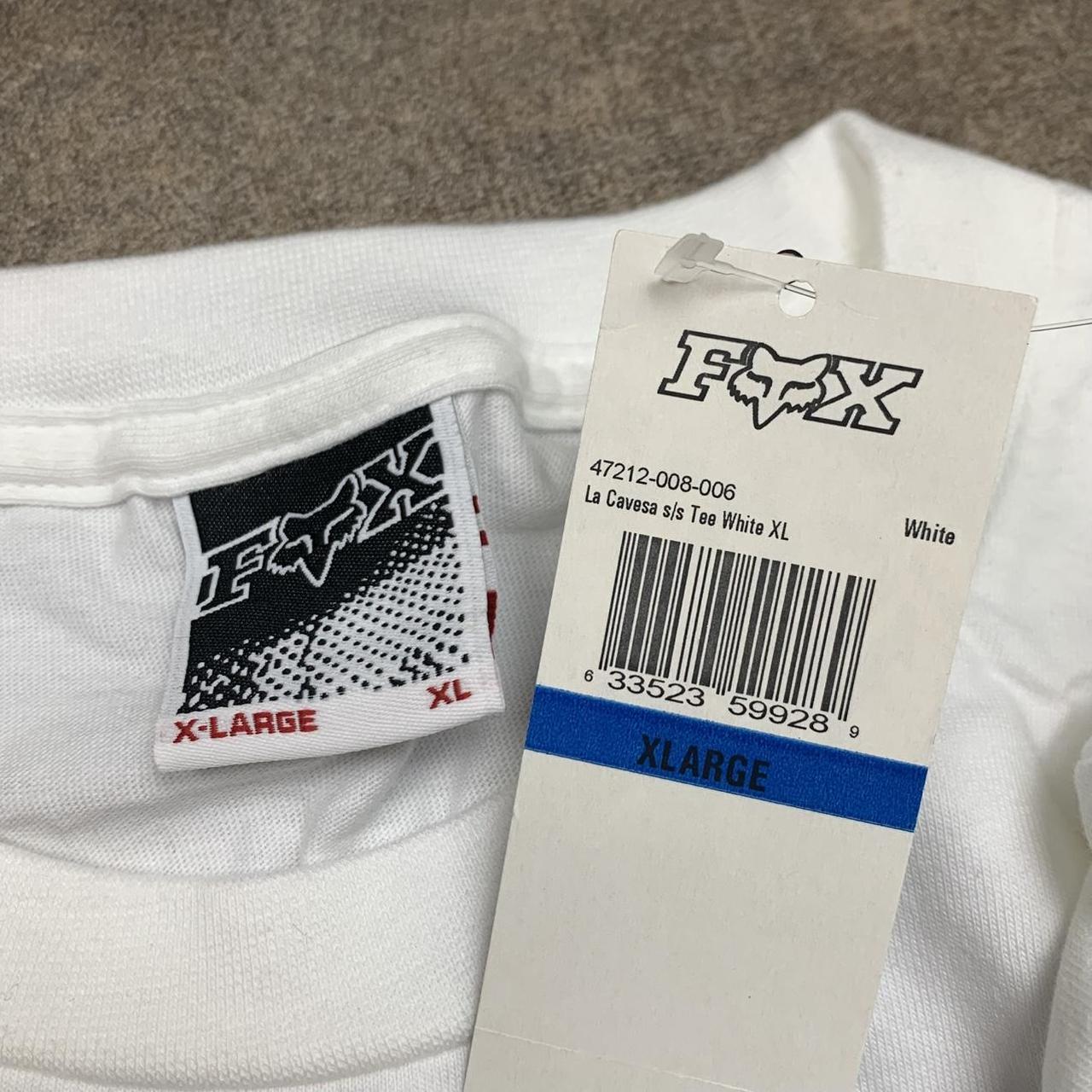 Fox Racing 00s white black graphic tee