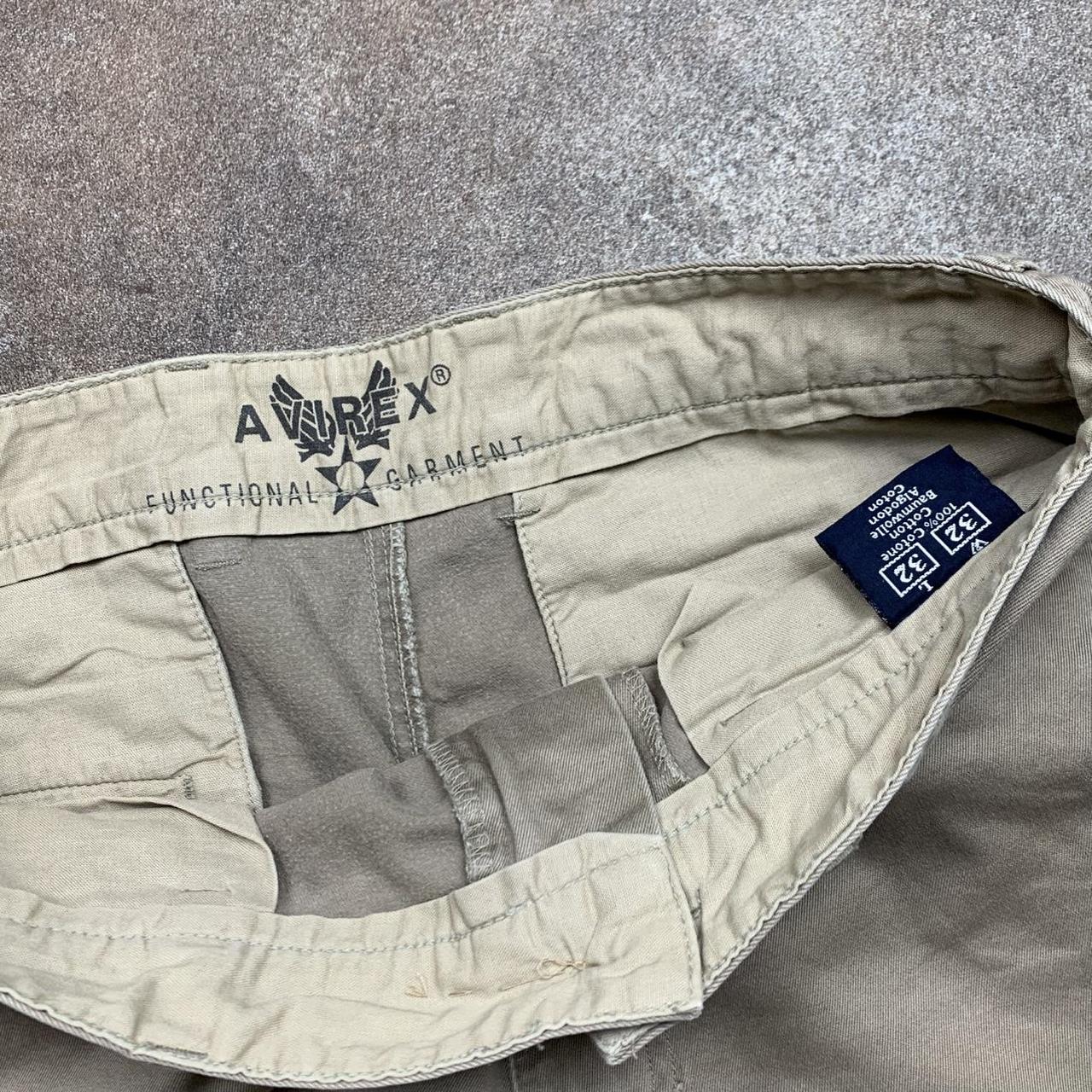 Avirex 00s beige baggy chino trousers