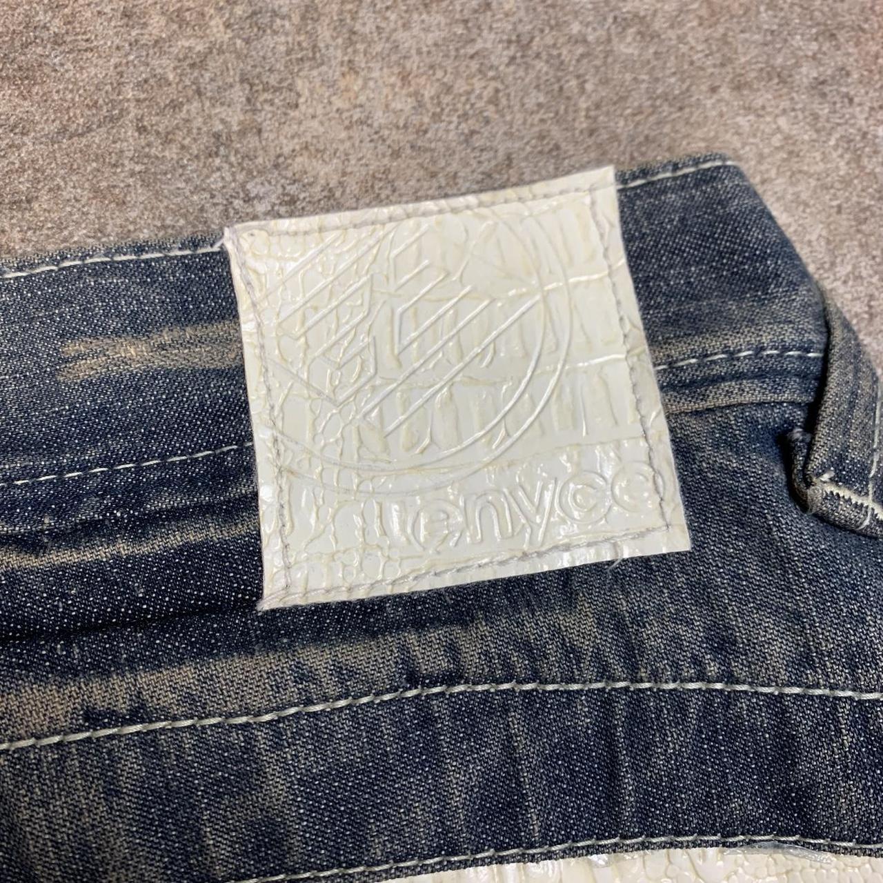 Enyce 00s studded graphic blue baggy denim jeans