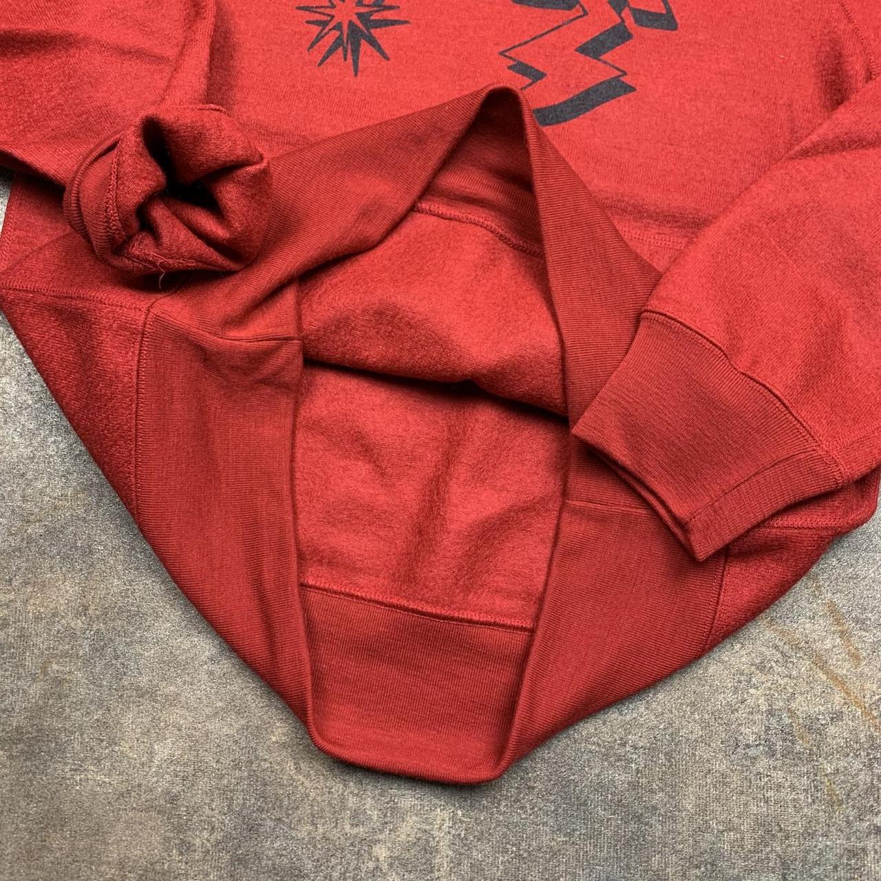 Hysteric Glamour 00s red boxy graphic hoodie