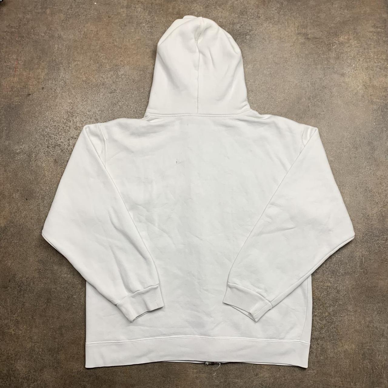 Avirex 00s graphic baggy white zip hoodie