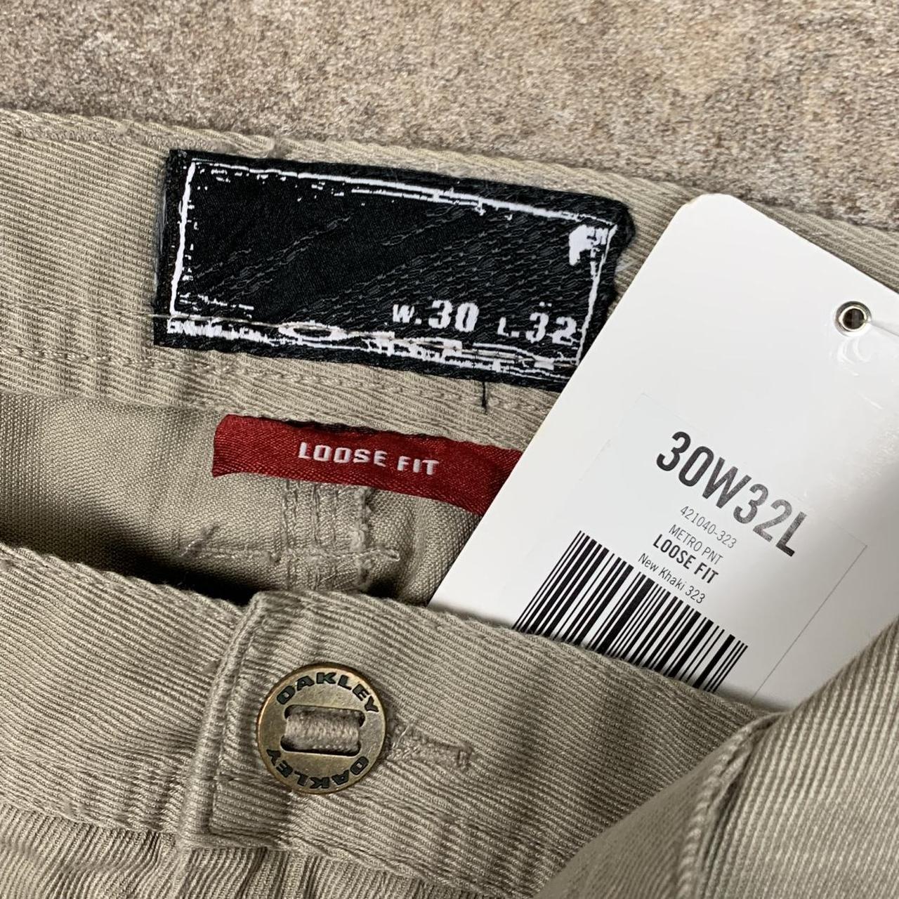 Oakley 00s beige baggy cargo graphic jeans
