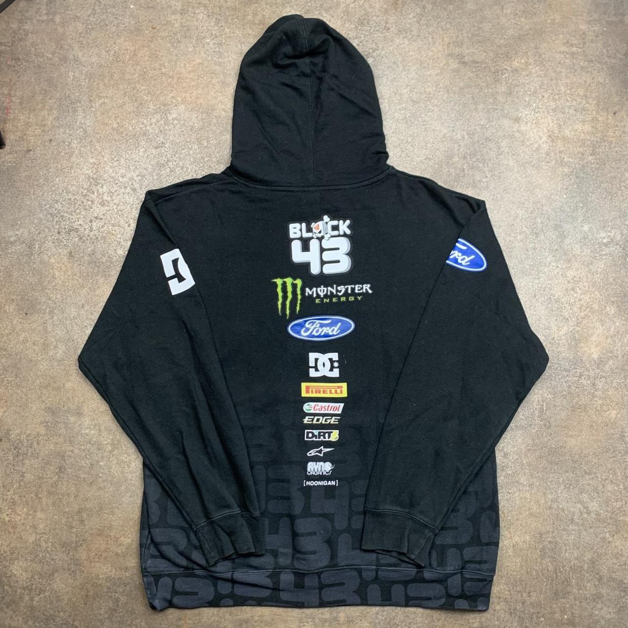 DC Shoes 00s Ken Block black grunge graphic zip hoodie