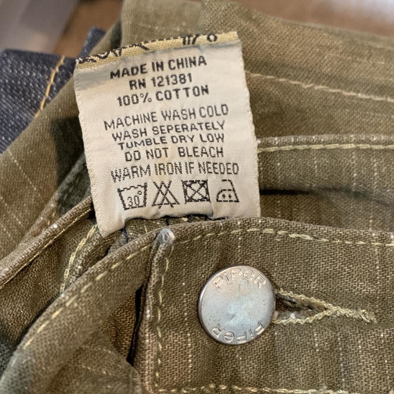 Brooklyn Xpress 90s khaki graphic baggy denim jeans