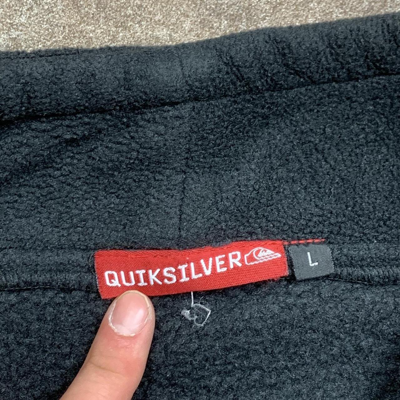 Quiksilver 90s polartec black fleece sweater