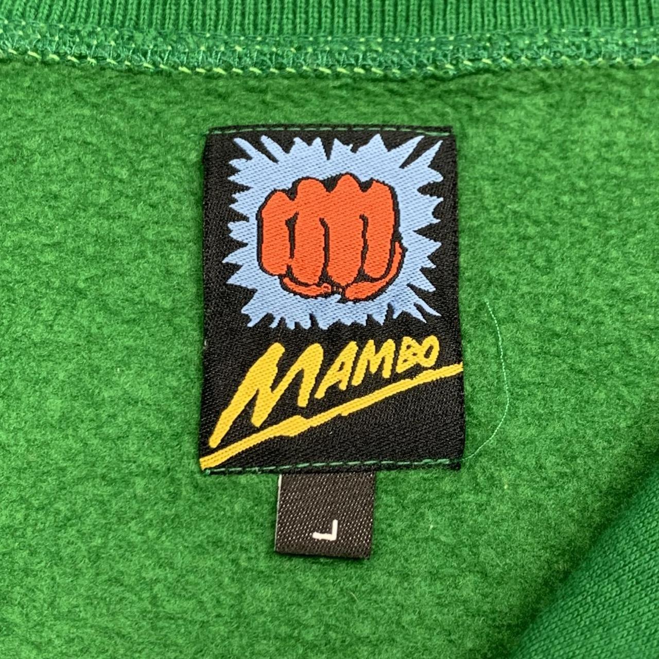 Mambo 00s green graphic zip jumper