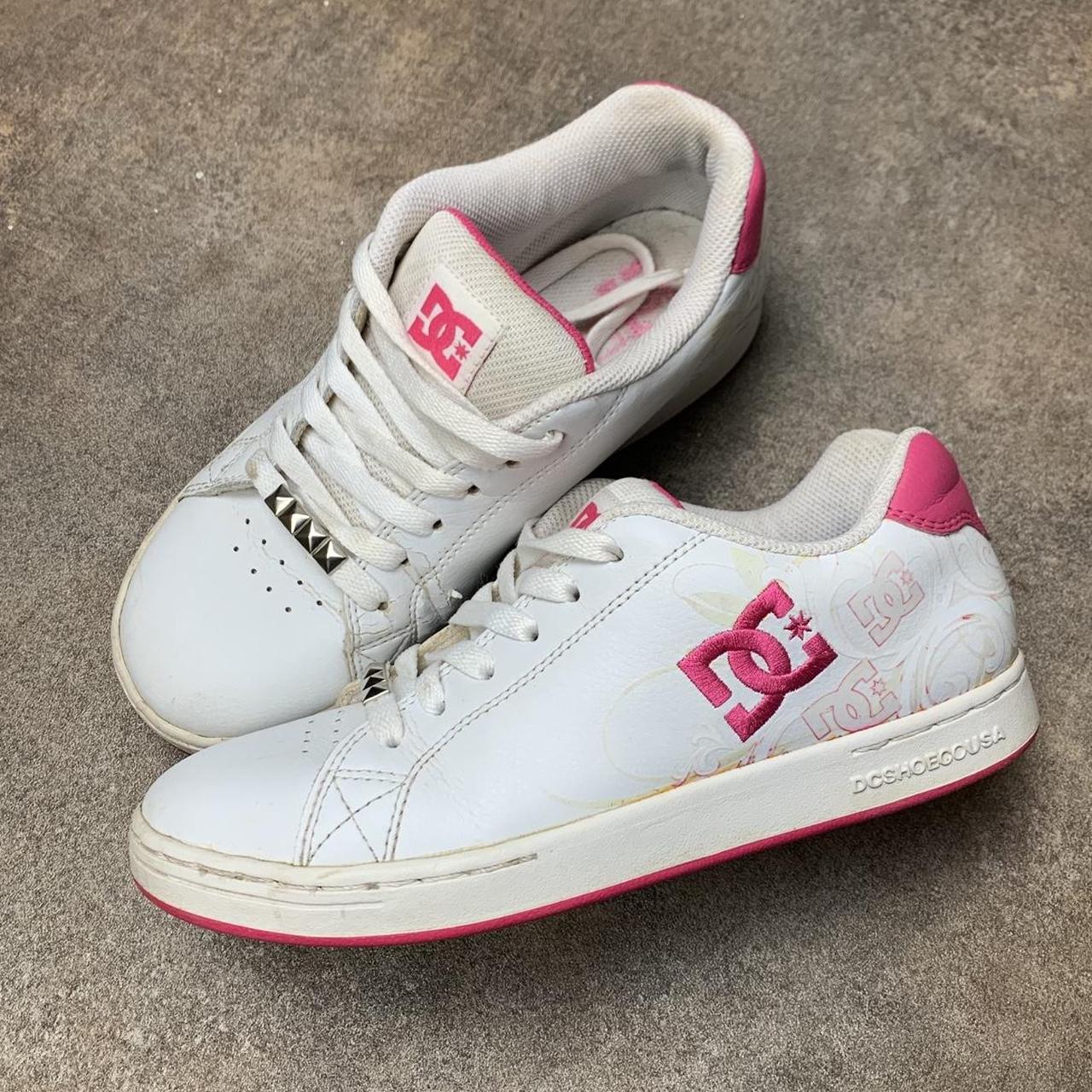 DC Shoes Pixies 00s white pink chunky trainers