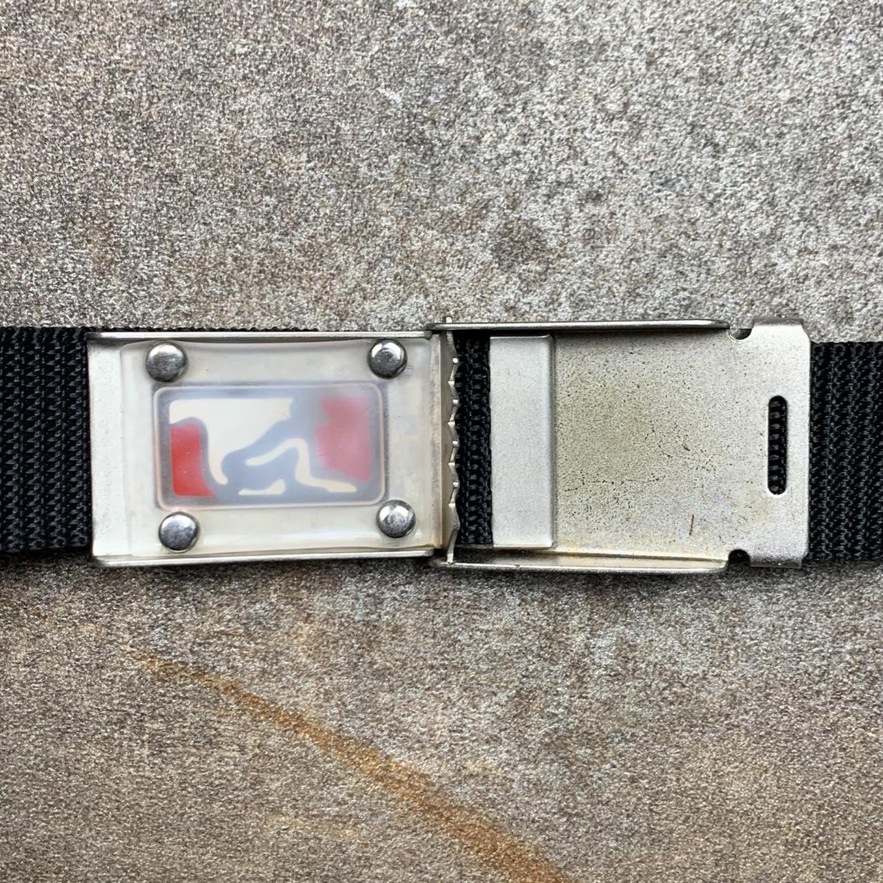 Drunknmunky 00s black webbed buckle belt