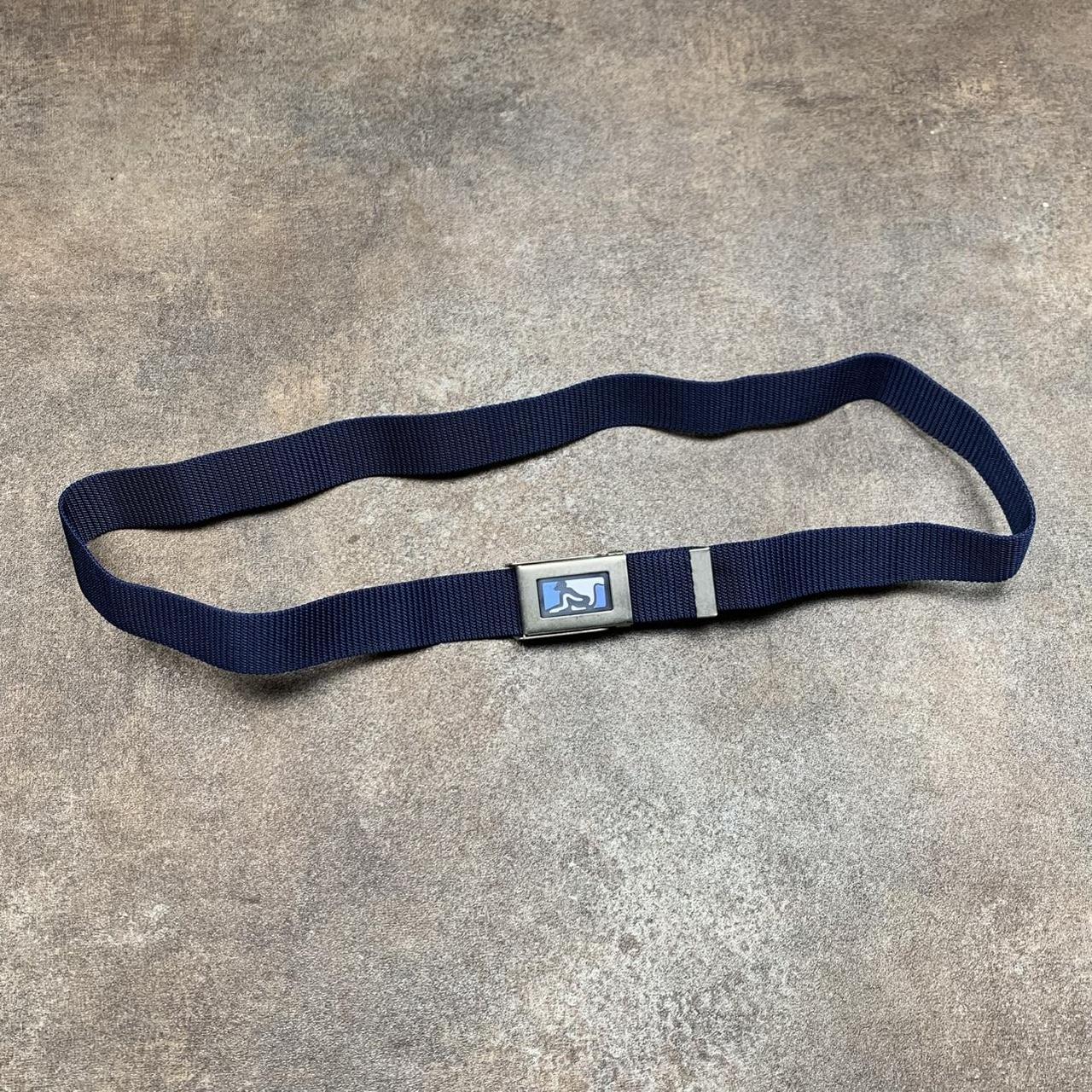Drunknmunky 00s navy webbed buckle belt