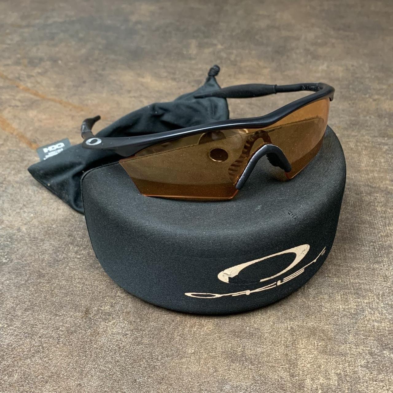 Oakley Software 90s M frame black orange sunglasses