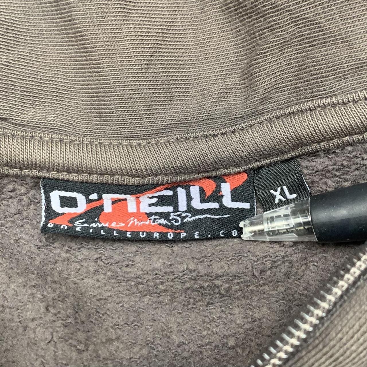 O'Neill 00s graphic brown baggy zip hoodie