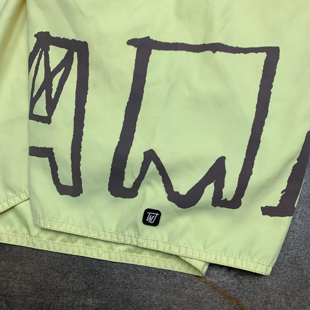 Mambo 00s yellow graphic baggy boardshorts