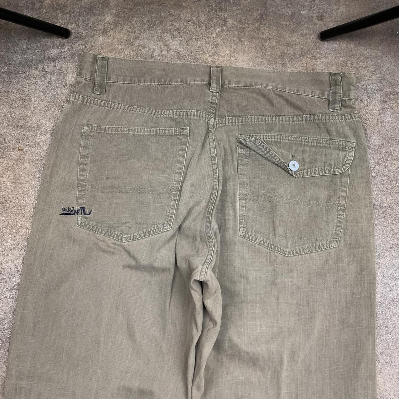 Quiksilver 00s khaki-brown baggy denim jeans