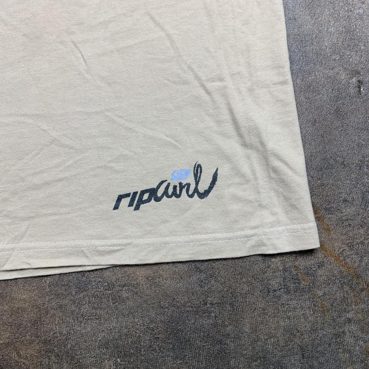 Rip Curl 00s cream beige graphic tee