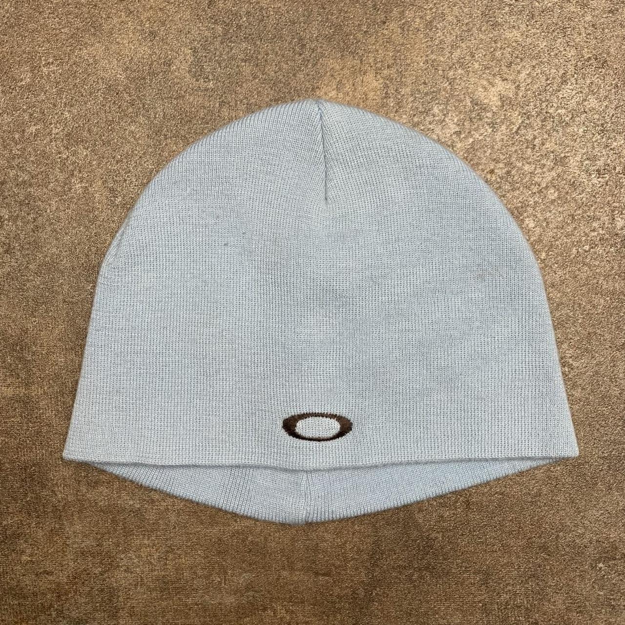 Oakley Software 00s light blue logo skully beanie