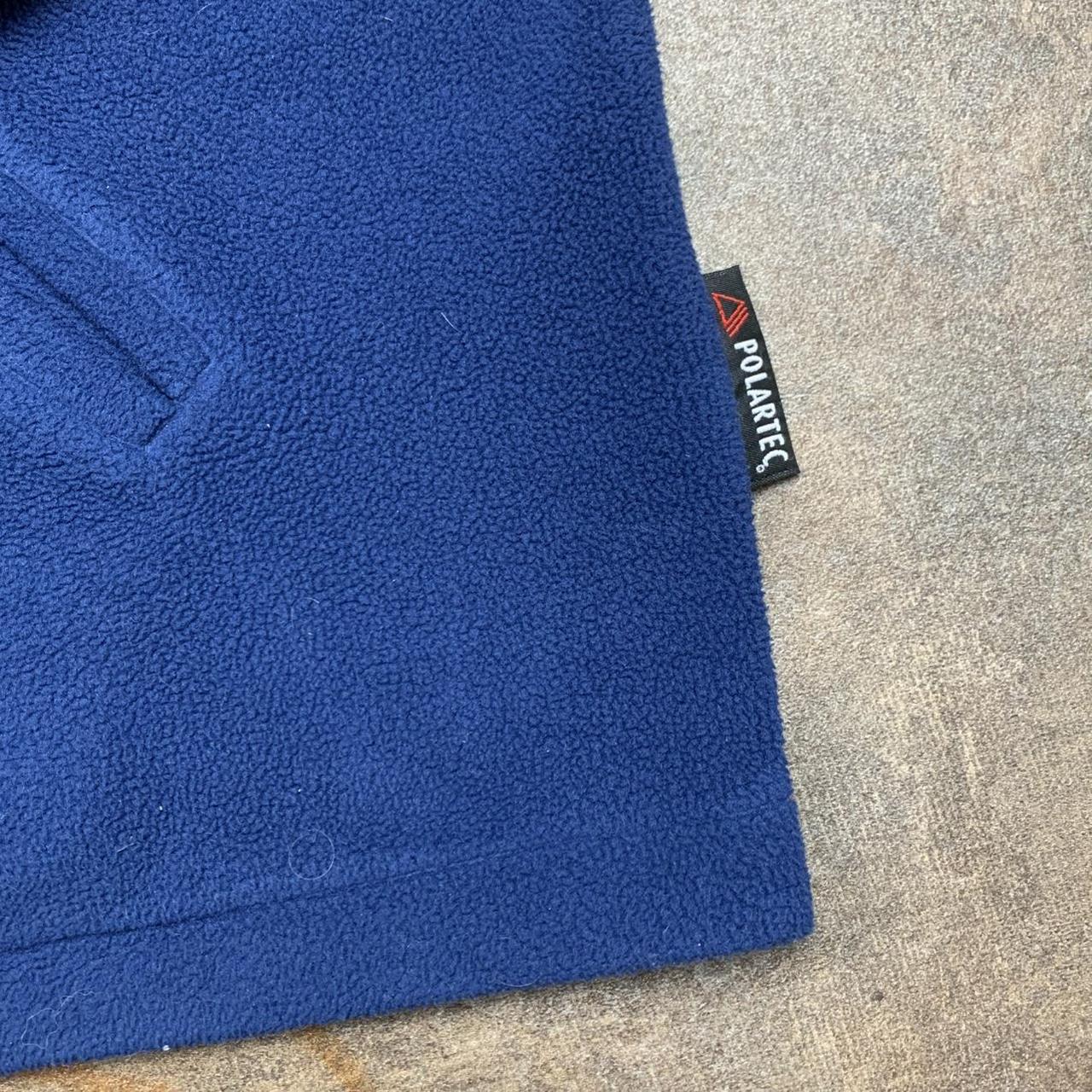 Quiksilver 90s polartec navy logo zip fleece