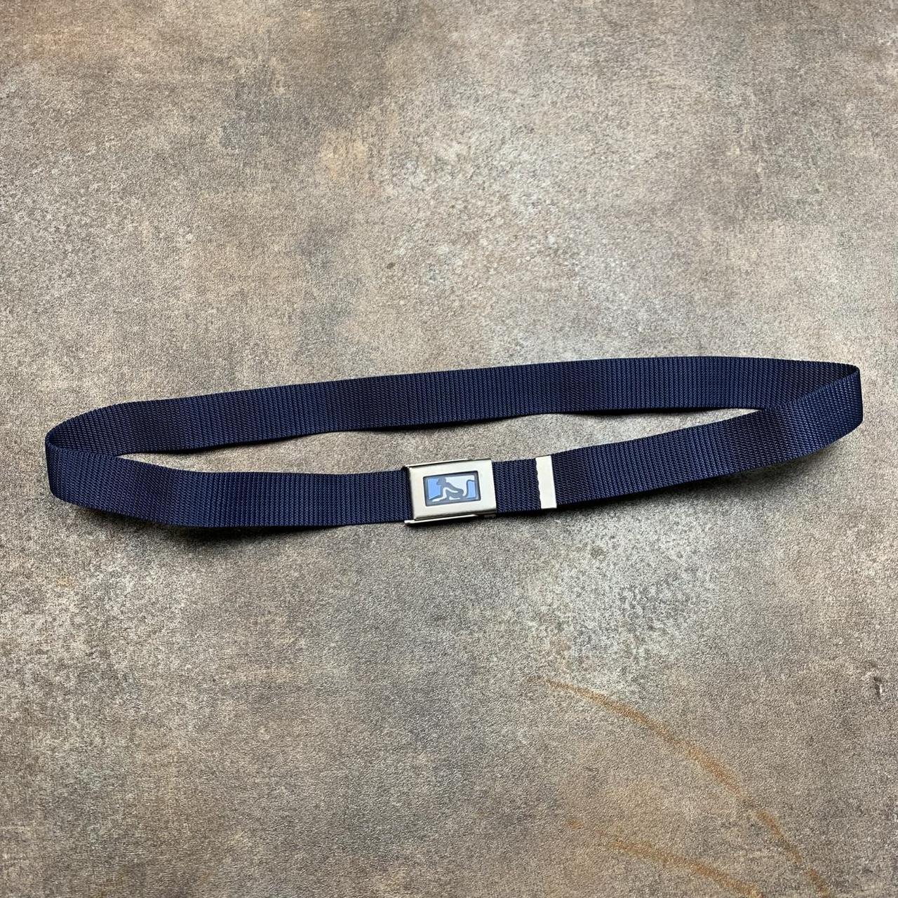 Drunknmunky 00s navy webbed buckle belt
