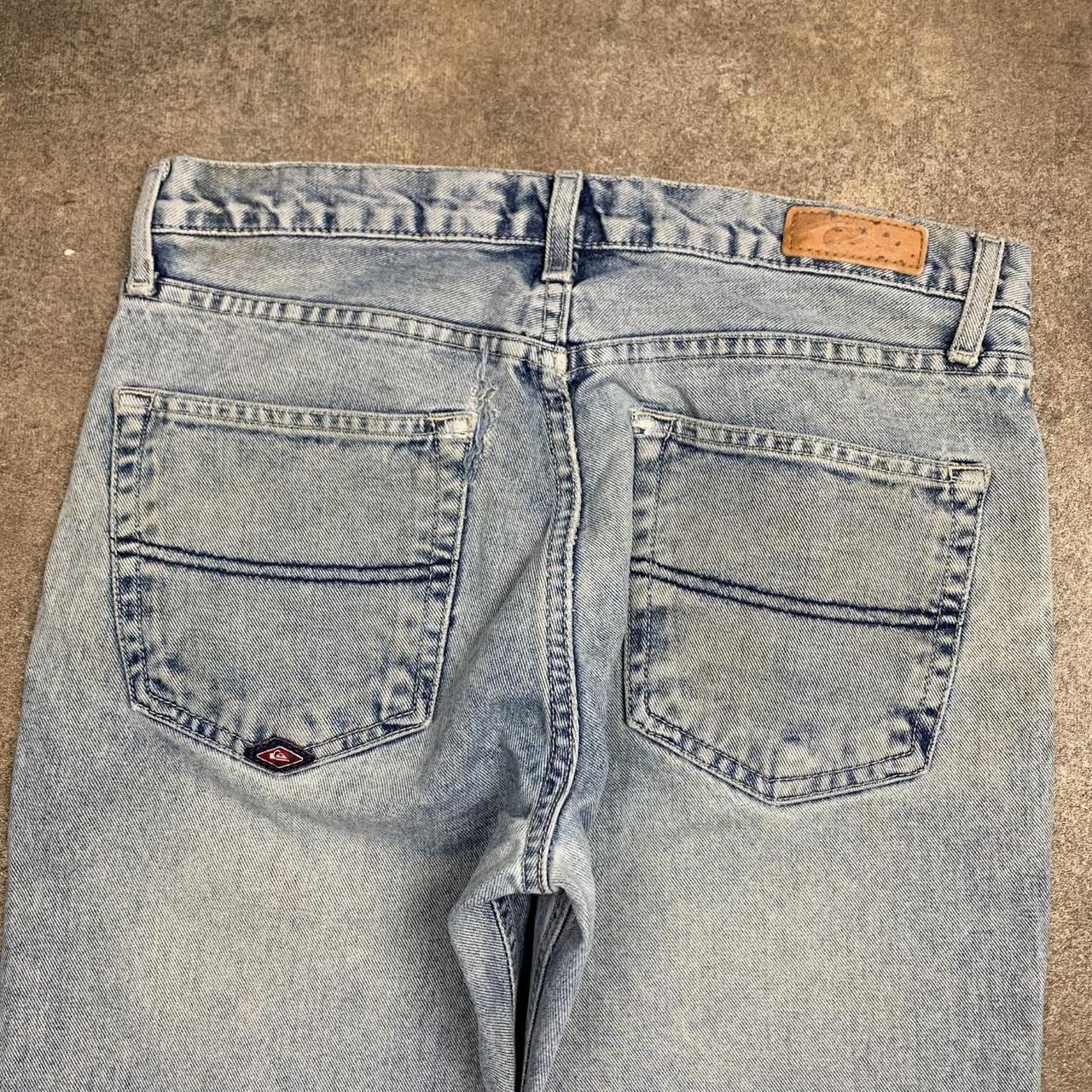 Quiksilver 00s light blue faded denim jeans