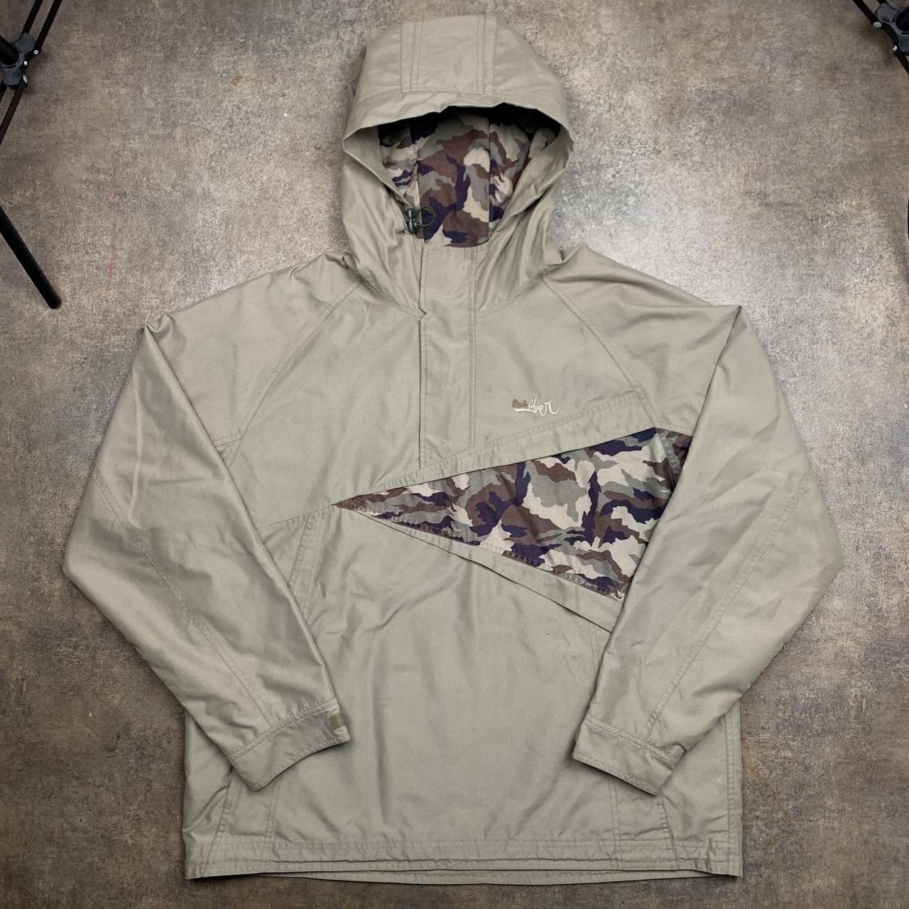 Quiksilver 00s cream camo technical utilised coat