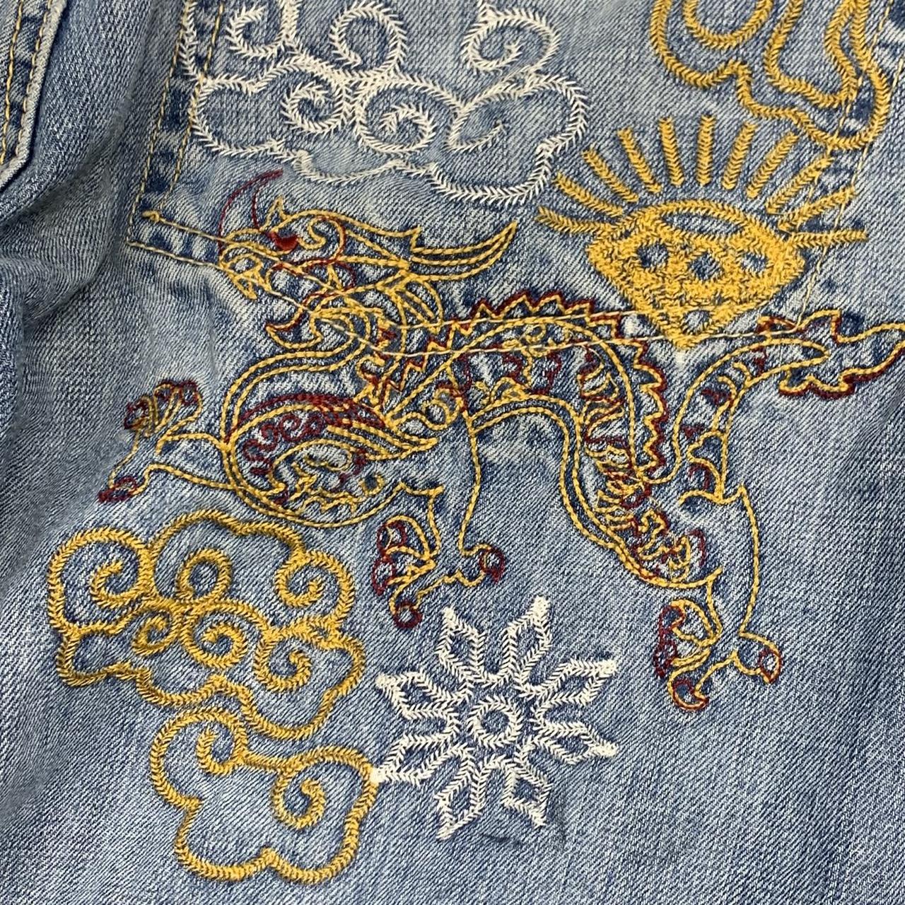 Ecko Unltd. 00s baggy blue graphic grunge denim jeans