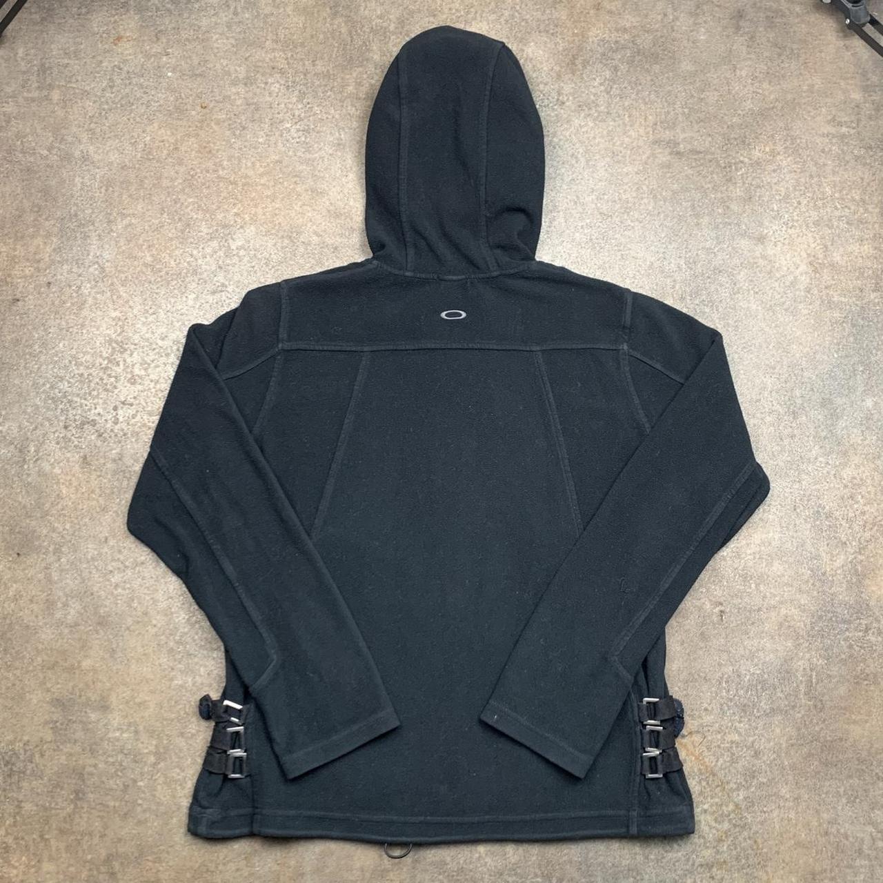 Oakley 00s black utilised fleece hoodie