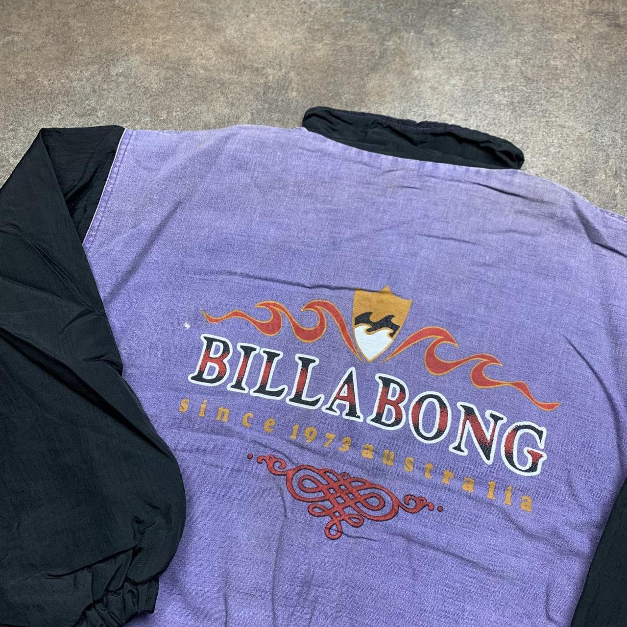 Billabong Australia 90s purple black boxy bomber jacket