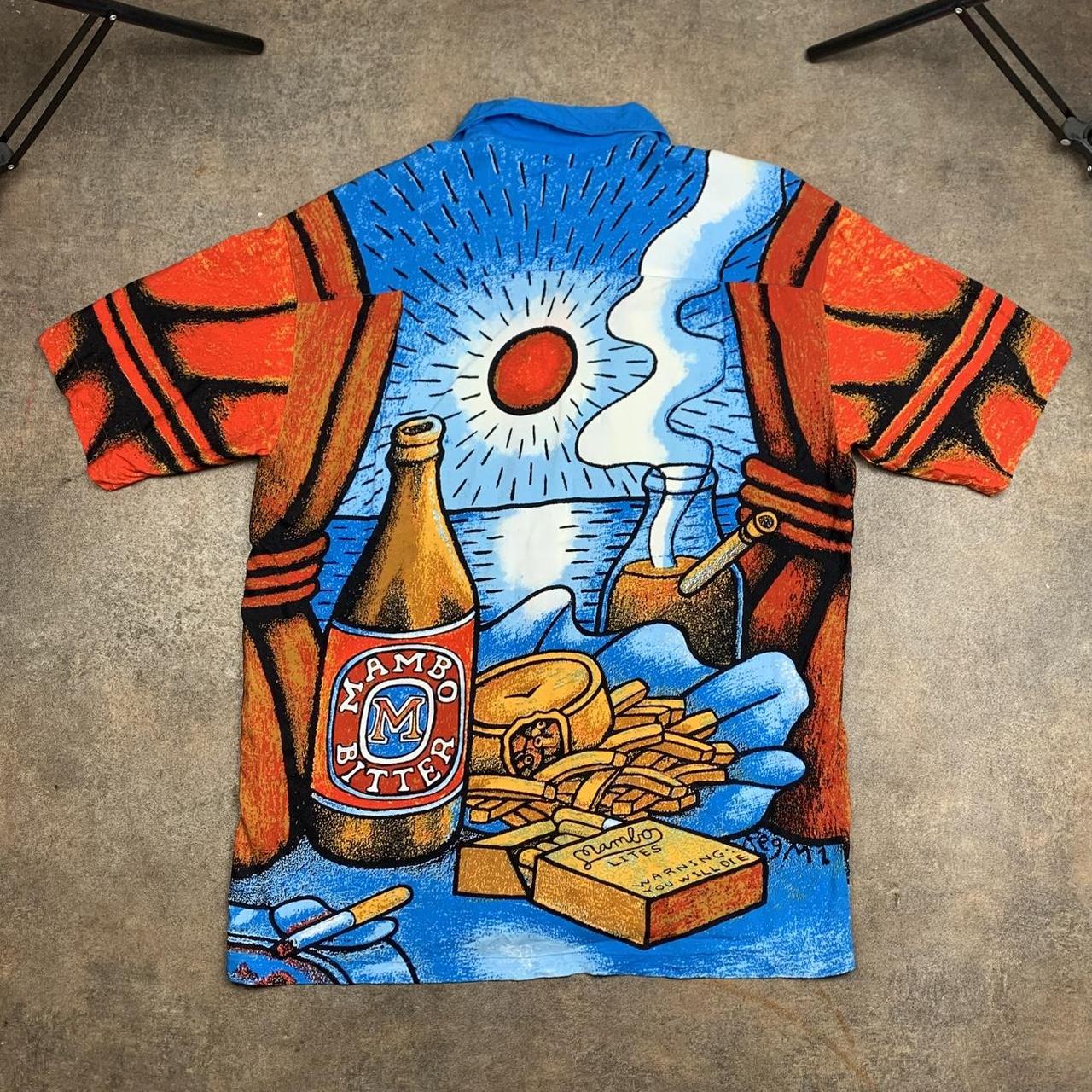 Mambo 90s Loud Shirt rare graphic Hawaiian polo shirt