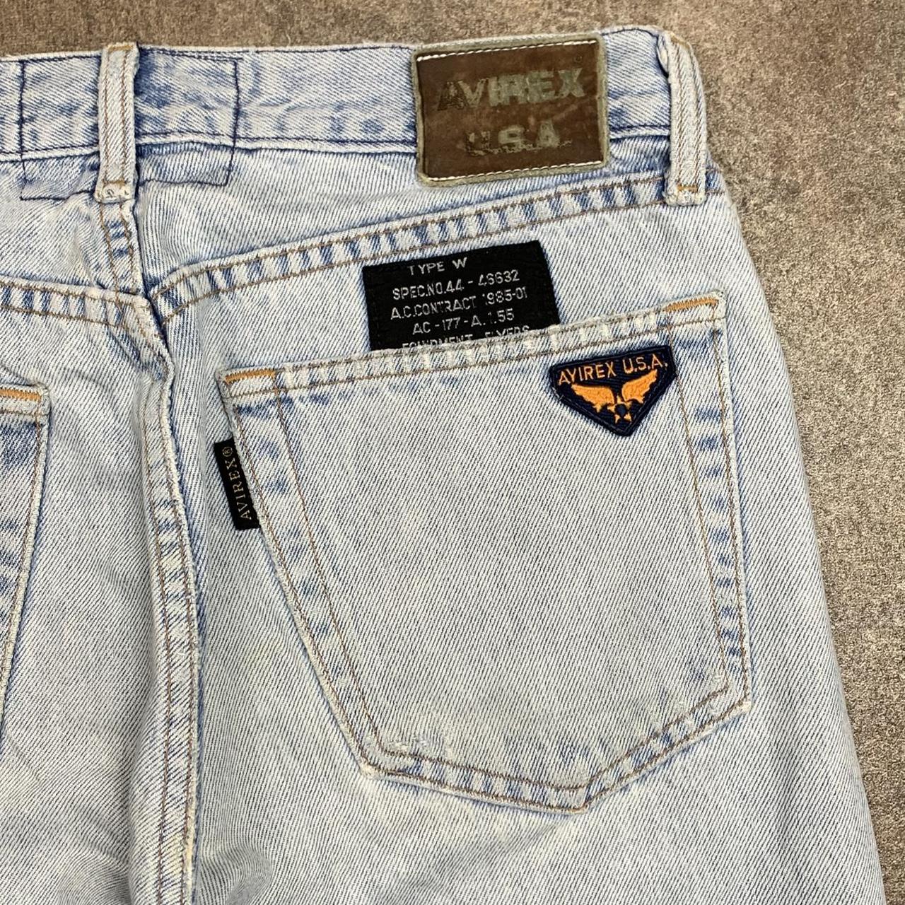 Avirex 00s pale blue denim jeans
