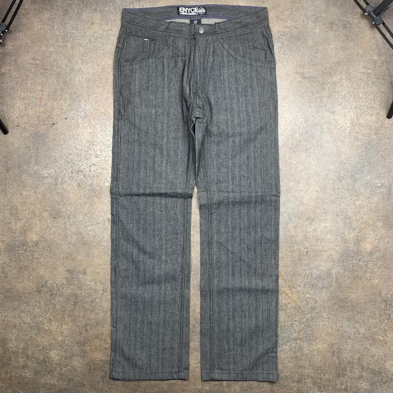 Enyce 00s baggy grey graphic denim jeans
