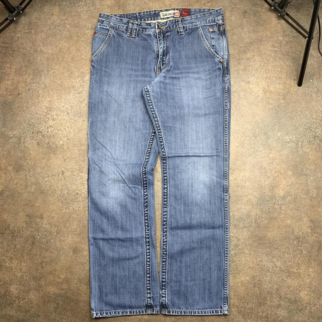 Quiksilver 00s baggy blue carpenter denim jeans